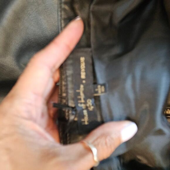 Revolve House of Harlow 1960 Tori Black Leather Skirt Size Large - Picture 5 of 6